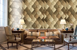 Обои 1619-2 фото в интерьере кабинета превью