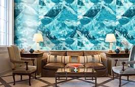 Обои 1622-2 фото в интерьере кабинета превью