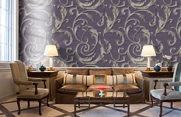 Обои 2612-3 фото в интерьере кабинета превью