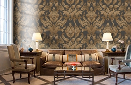 Обои 2614-4 фото в интерьере кабинета превью