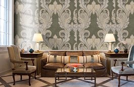 Обои 2622-2 фото в интерьере кабинета превью