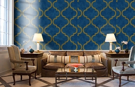 Обои 4703-6 фото в интерьере кабинета превью