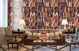 Обои 4704-4 фото в интерьере кабинета превью