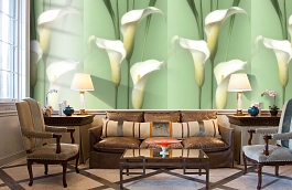 Обои 54139-5 фото в интерьере кабинета превью