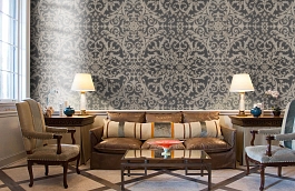 Обои 54141-7 фото в интерьере кабинета превью