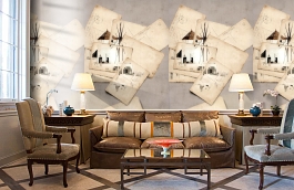 Обои 54202-2 фото в интерьере кабинета превью