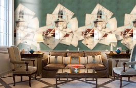 Обои 54202-3 фото в интерьере кабинета превью