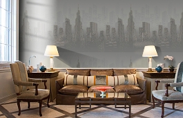 Обои 54210-4 фото в интерьере кабинета превью