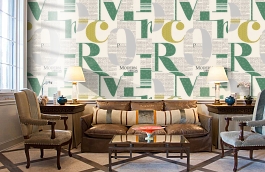 Обои 54213-5 фото в интерьере кабинета превью