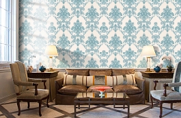 Обои 54224-3 фото в интерьере кабинета превью