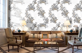 Обои 54228-3 фото в интерьере кабинета превью