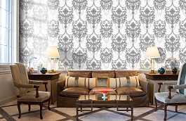 Обои 54234-1 фото в интерьере кабинета превью