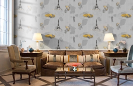 Обои 54259-4 фото в интерьере кабинета превью