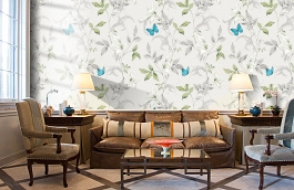 Обои 54316-2 фото в интерьере кабинета превью