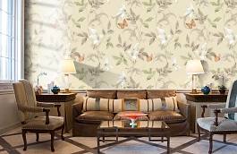 Обои 54316-3 фото в интерьере кабинета превью