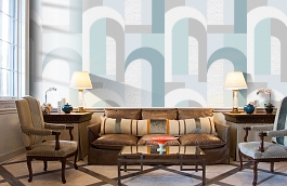 Обои 54318-4 фото в интерьере кабинета превью