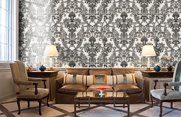 Обои 6804-5 фото в интерьере кабинета превью