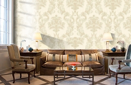 Обои 6808-1 фото в интерьере кабинета превью