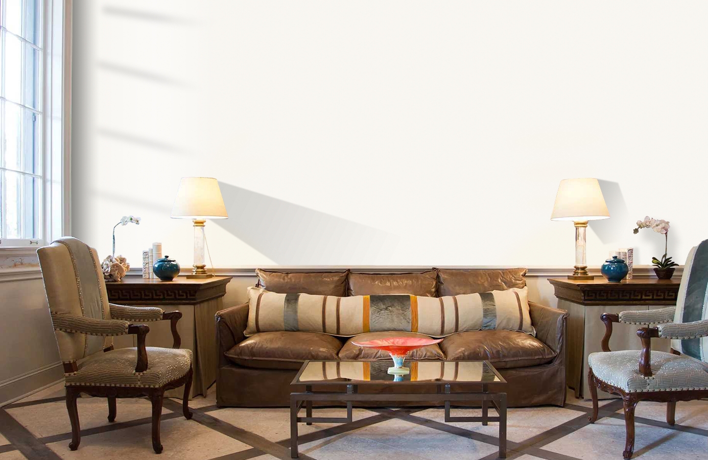 Обои 7016-1 фото в интерьере кабинета