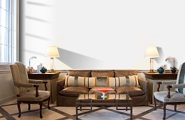 Обои 7019-1 фото в интерьере кабинета превью