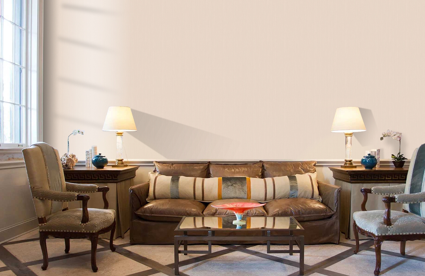 Обои 7019-7 фото в интерьере кабинета