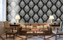 Обои 7024-5 фото в интерьере кабинета превью