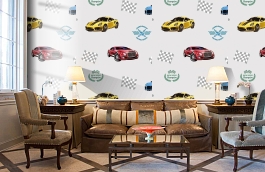 Обои 8909-2 фото в интерьере кабинета превью