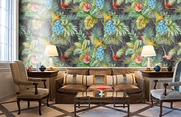 Обои 9905-4 фото в интерьере кабинета превью