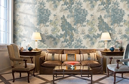 Обои 9907-3 фото в интерьере кабинета превью