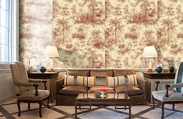 Обои 9909-4 фото в интерьере кабинета превью