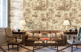 Обои 9909-5 фото в интерьере кабинета превью