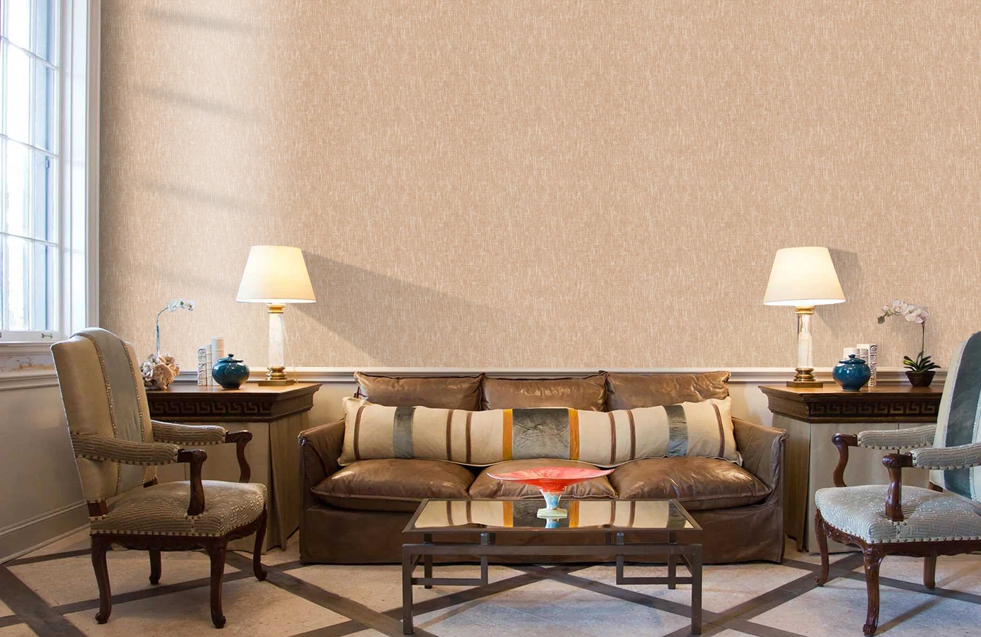 Обои RDT2207-3 фото в интерьере кабинета