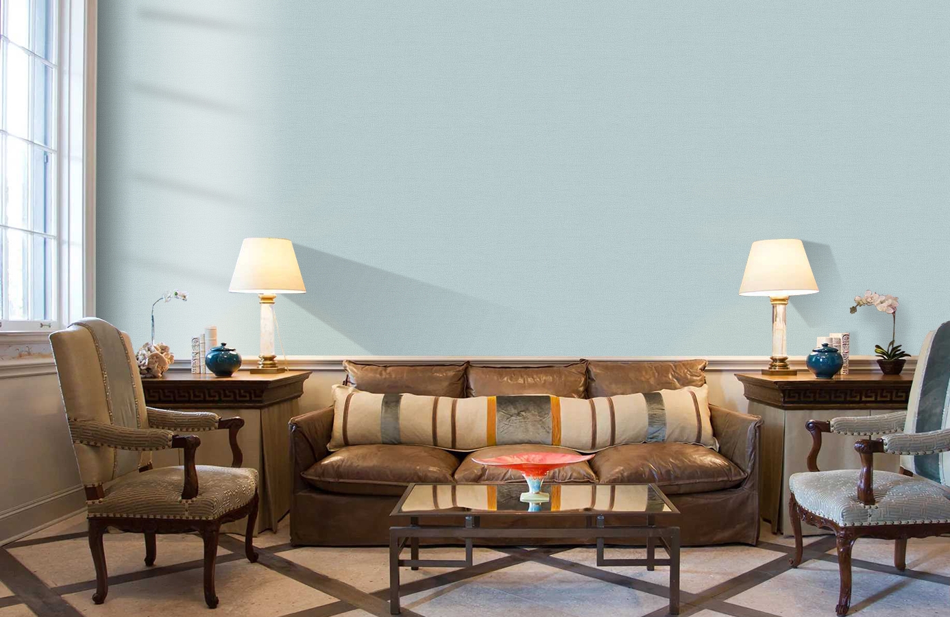 Обои RDT2210-4 фото в интерьере кабинета