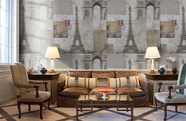 Обои RFE1616-2 фото в интерьере кабинета превью