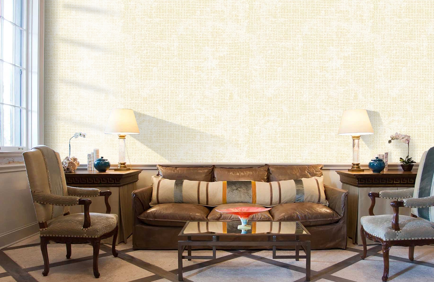 Обои RJC4006-2 фото в интерьере кабинета