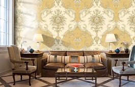 Обои RJC4007-3 фото в интерьере кабинета превью