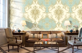 Обои RJC4007-4 фото в интерьере кабинета превью