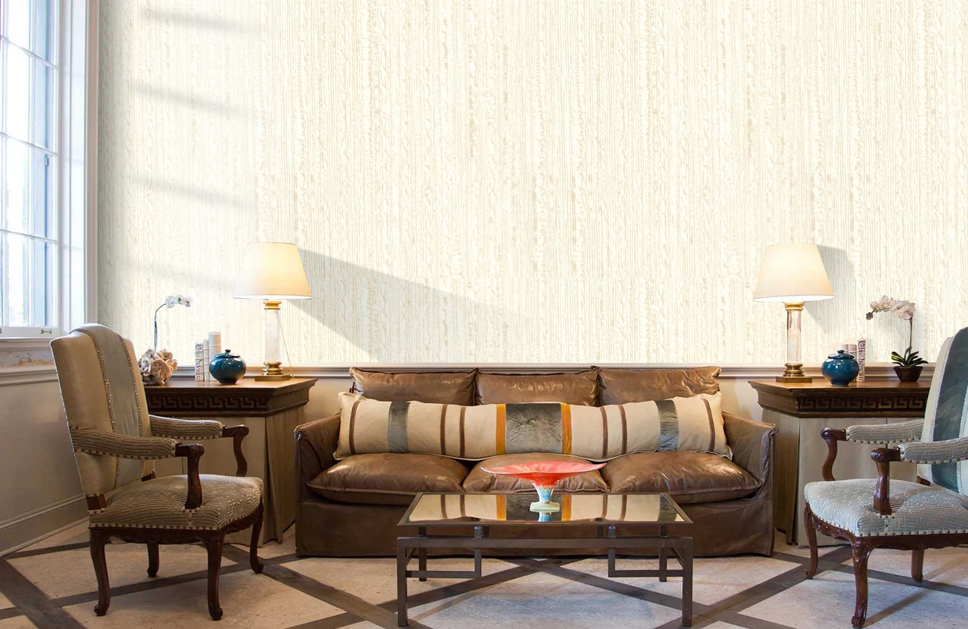 Обои RJC4010-2 фото в интерьере кабинета