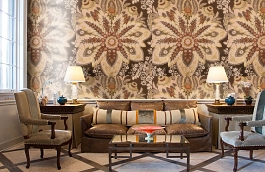 Обои RJC4011-8 фото в интерьере кабинета превью