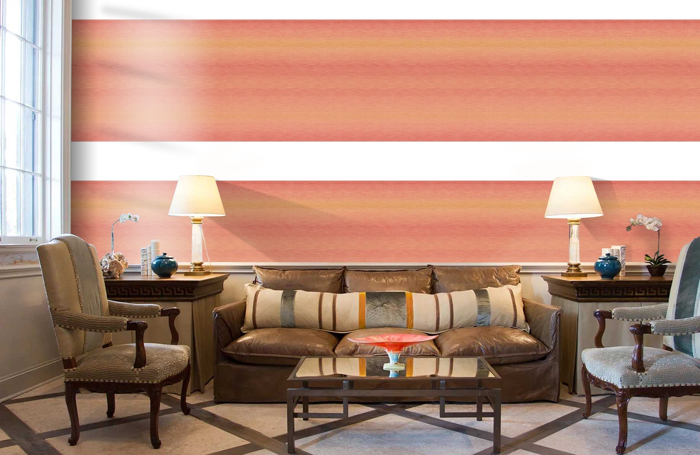 Обои 30083-3 фото в интерьере кабинета