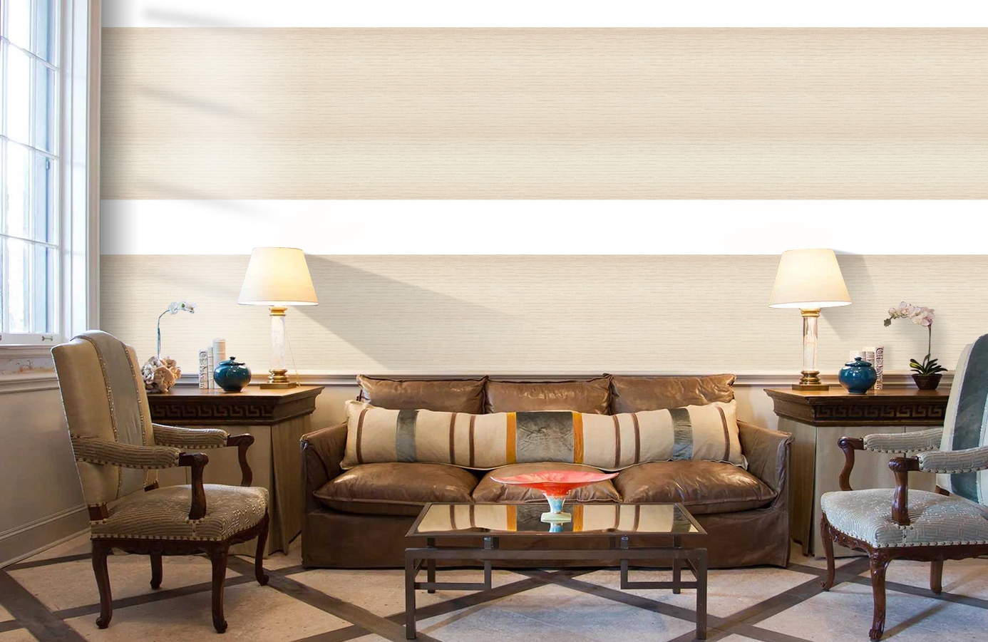 Обои 30083-5 фото в интерьере кабинета