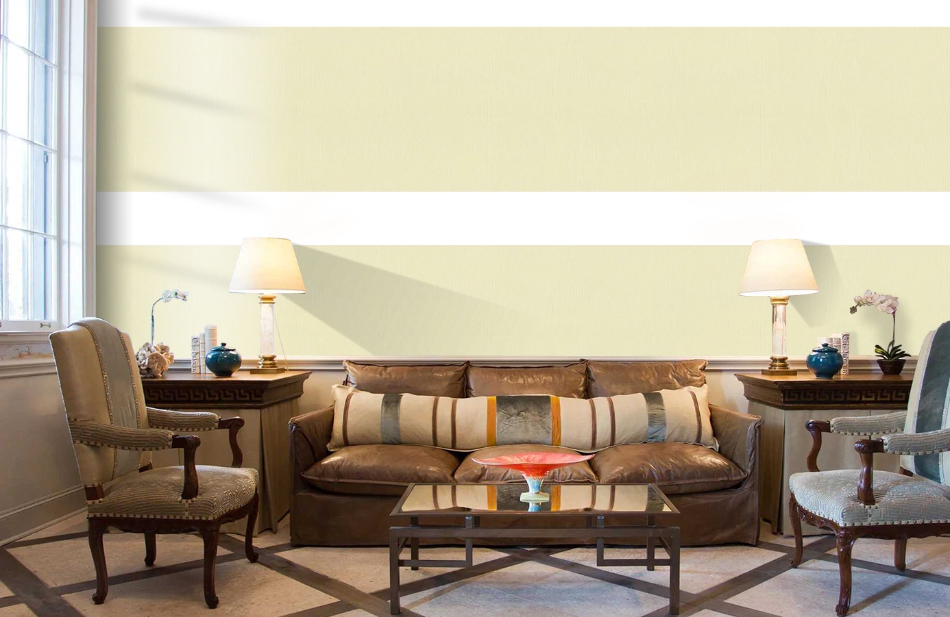 Обои 30084-4 фото в интерьере кабинета