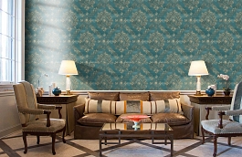 Обои 38729-5 фото в интерьере кабинета превью