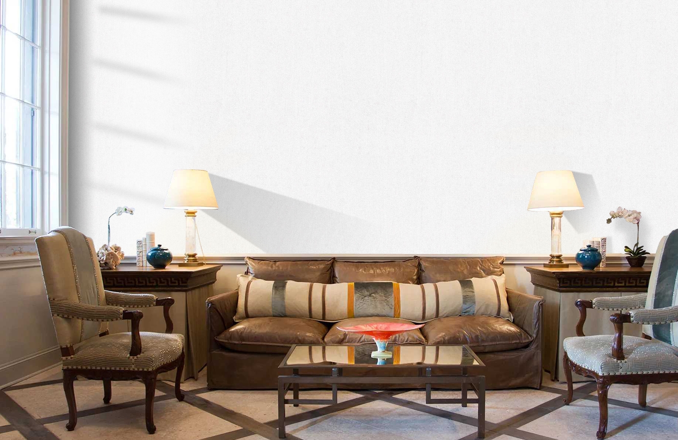 Обои 9510-14 фото в интерьере кабинета