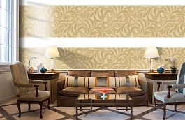 Обои 95476-1 фото в интерьере кабинета превью