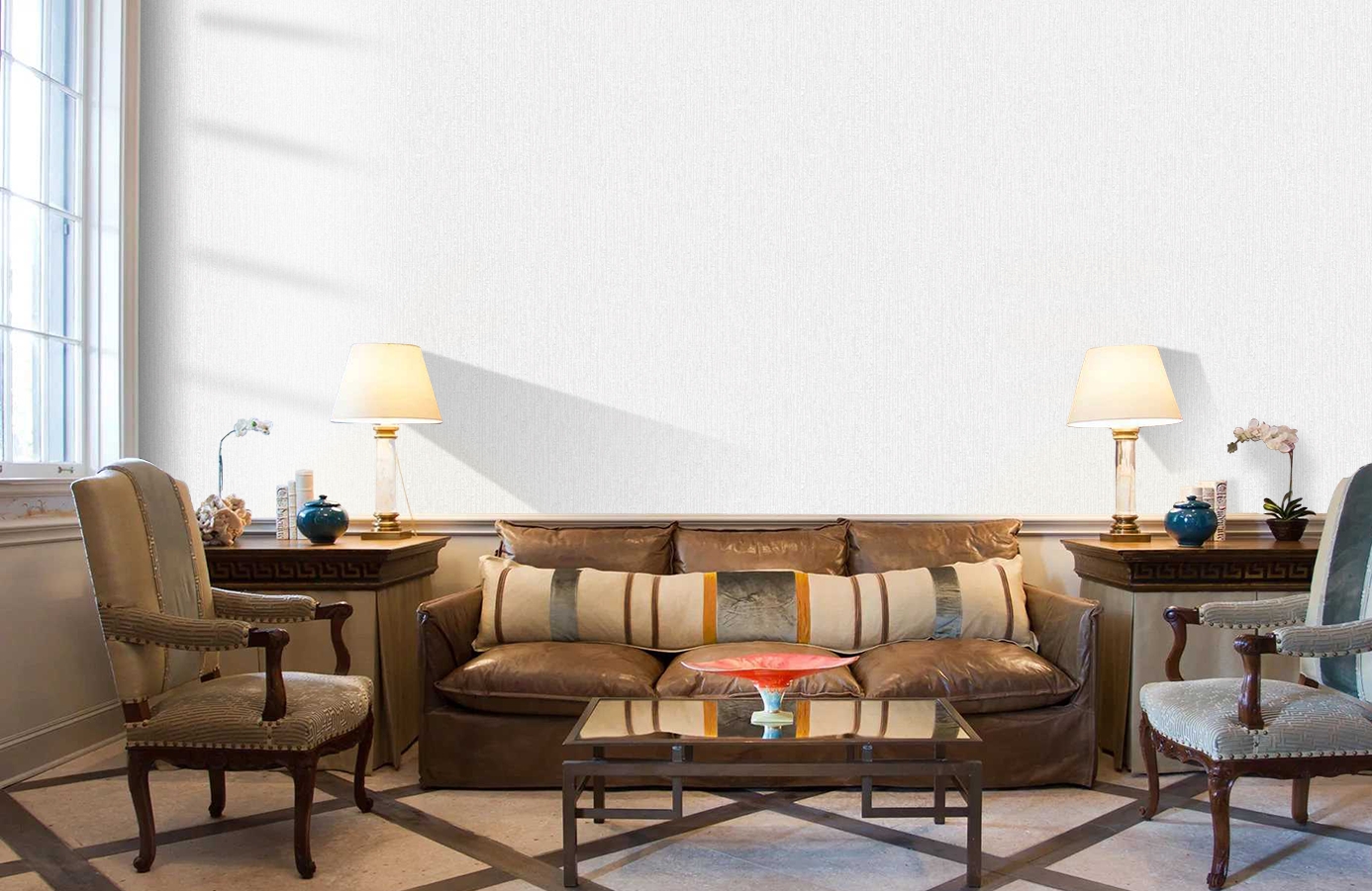 Обои 9635-12 фото в интерьере кабинета