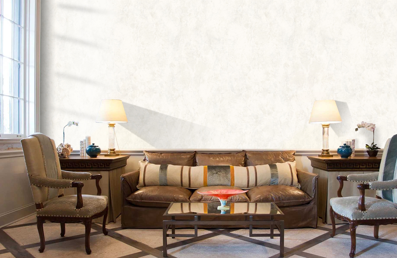 Обои 105401 фото в интерьере кабинета