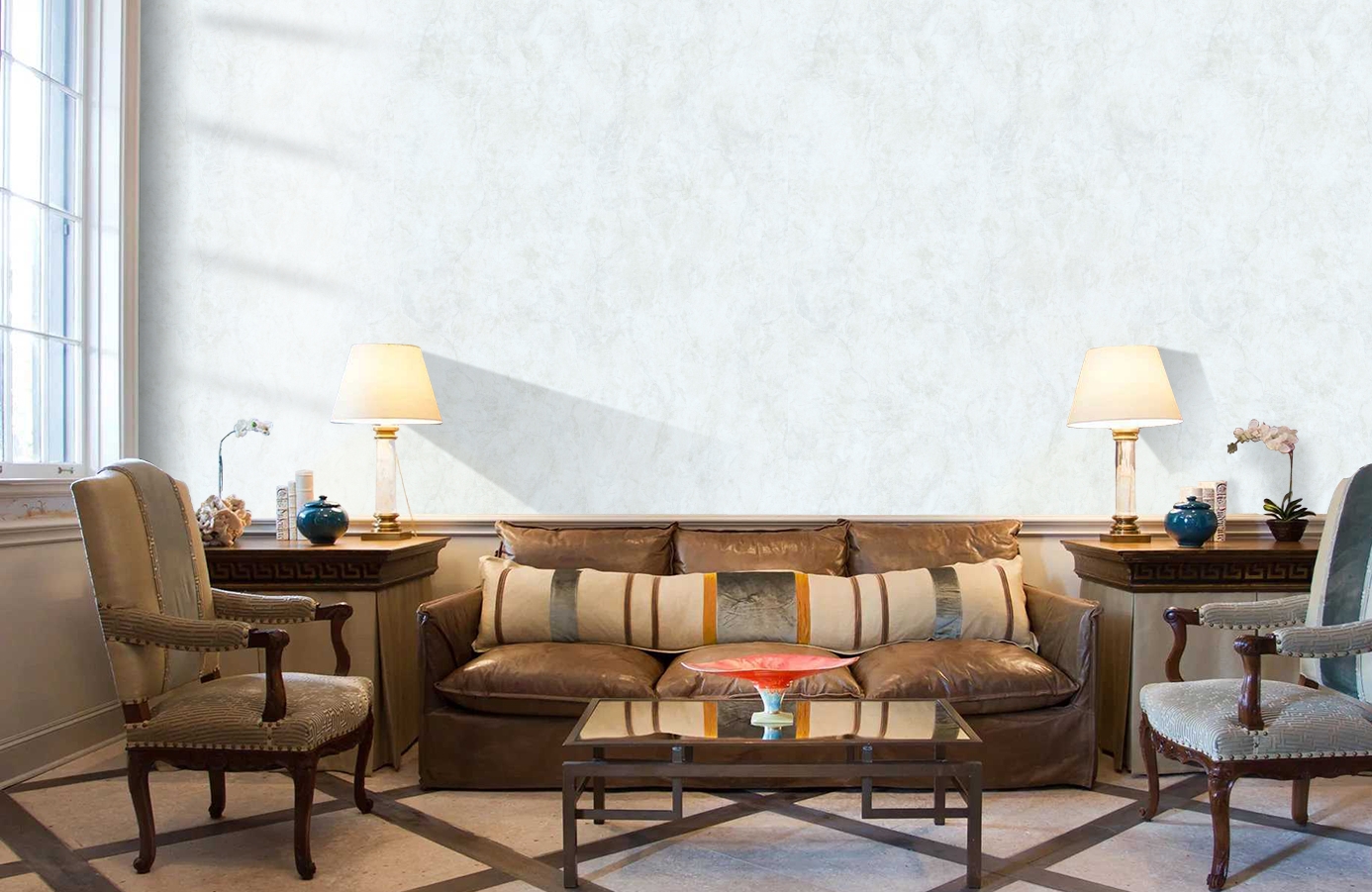 Обои 105404 фото в интерьере кабинета