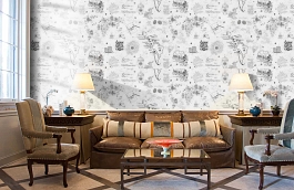 Обои 888611 фото в интерьере кабинета превью