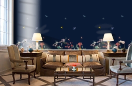 Обои 219190 фото в интерьере кабинета превью